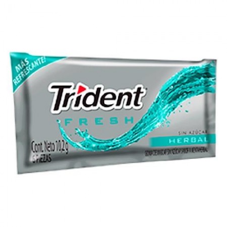 CHICLE TRIDENT FRESH HERBAL *6UND *18