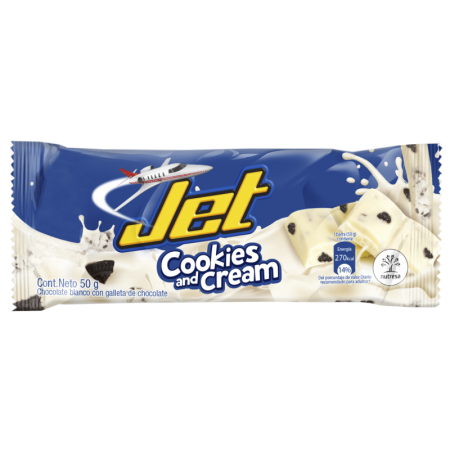 CHOCOLATINA JET X50G COOKIES & CREAM