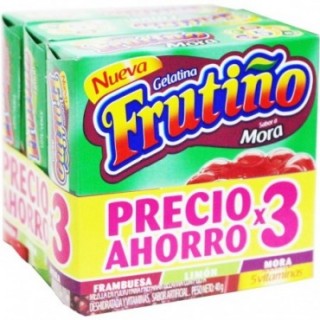GELATINA FRUTIÑO X 3 X 40 G...