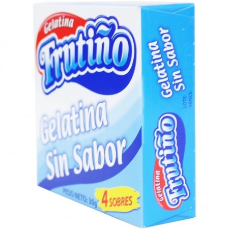 GELATINA FRUTIÑO X4SOBRES SIN SABOR