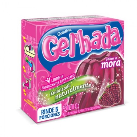GELATINA GEL'HADA MORA *40G *48