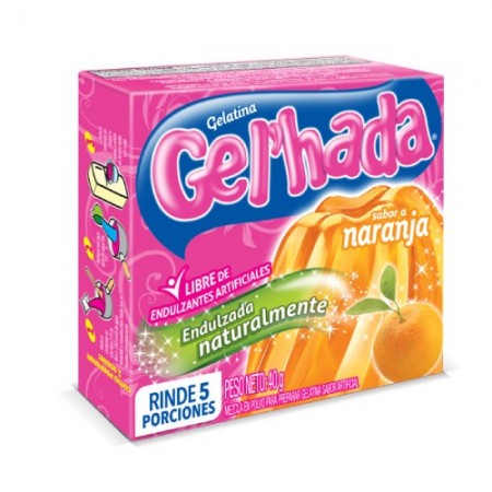 GELATINA GEL'HADA NARANJA *40G