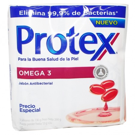 JABON PROTEX X120GR*3UND OMEGA