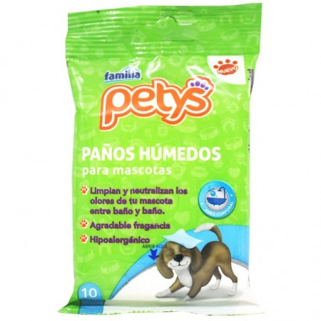 PAÑITOS HUMEDOS PETYS X10