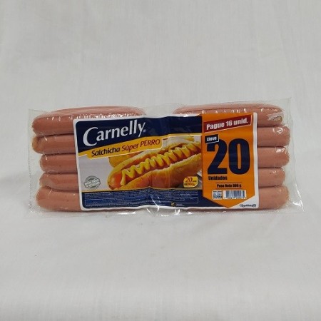 SALCHICHA CARNELLY SUPER PERRO *900G