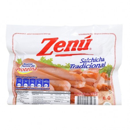 SALCHICHA ZENU X225GR
