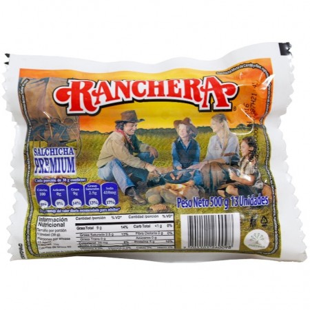 SALCHICHA ZENU X480GR RANCHERA