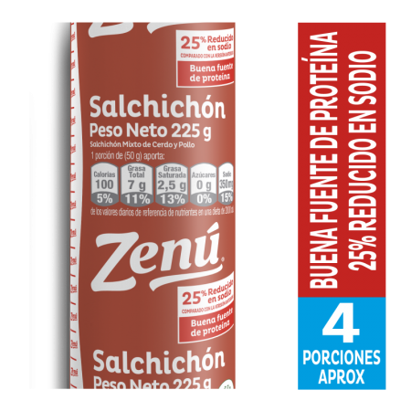 SALCHICHON ZENU X225GR