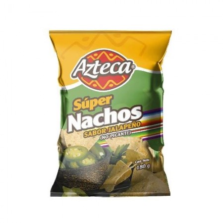SUPER NACHOS AZTECA JALAPEÑO *180G