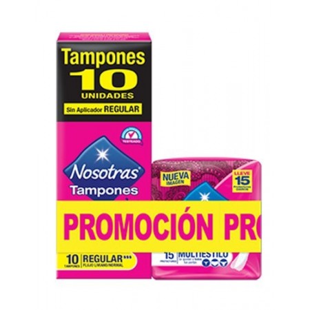 TAMPONES NOSOT REGULAR X 10 + PROT