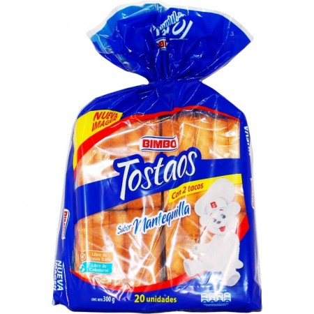 TOSTADAS BIMBO X300GR MANTEQUILLA