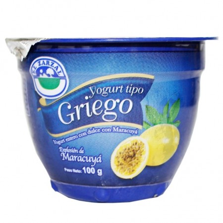 YOGURT ZARZAL X100GR GRIEGO MARACUYA