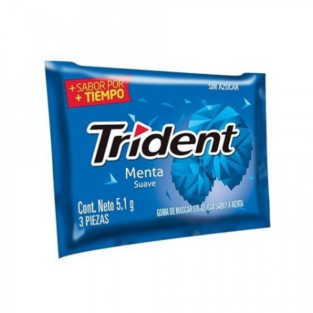 CHICLE  TRIDENT MENTA *3UND