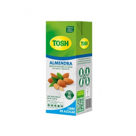 BEBIDA TOSH ALMENDRA SIN AZUCAR *1000ML