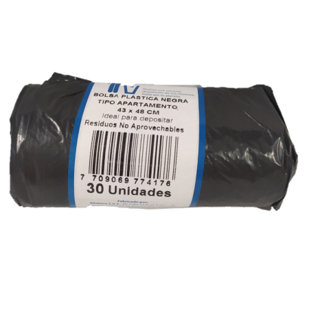 BOLSA D'LALIANZA BASURERA 43X48CM NEGRA