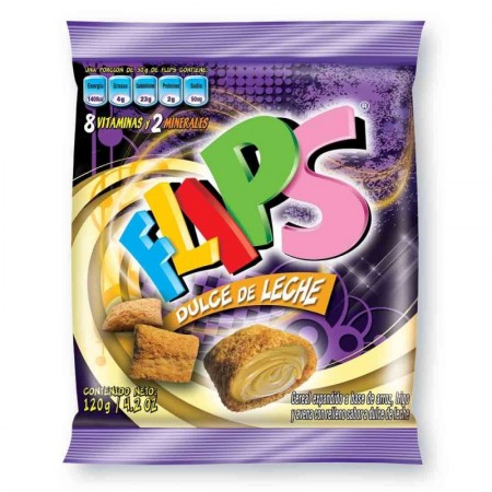 CEREAL FLIPS DULCE DE LECHE *120G