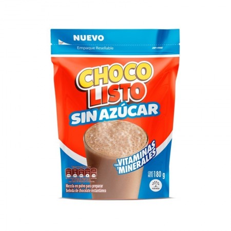 CHOCOLISTO SIN AZUCAR BOLSA *180G