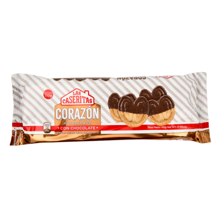 GALLETA LAS CASERITAS CORAZON CHOC *110G