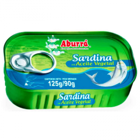 SARDINA ABURRA EN ACEITE ABREFACIL *125G