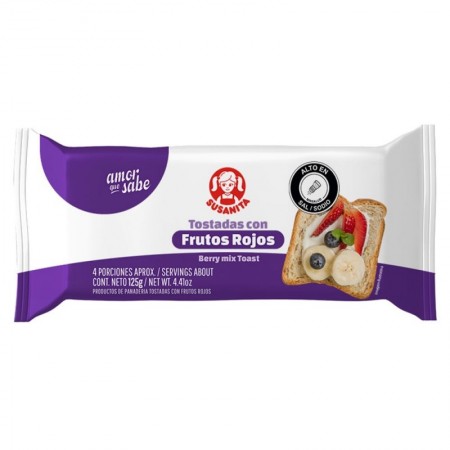 TOSTADA SUSANITAS FRUTOS ROJOS *125G
