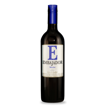 VINO EMBAJADOR CHILENO MERLOT *750ML