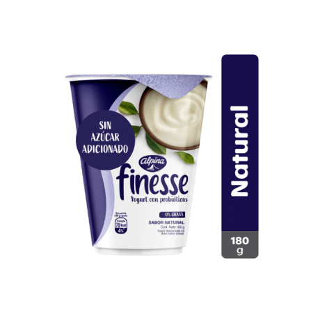 YOGURT ALPINA FINESSE NATURAL VASO *180G