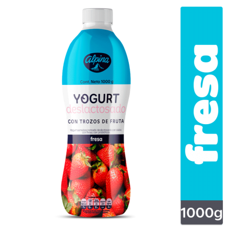 YOGURT ALPINA FRESA DESLACTOSADO *1000