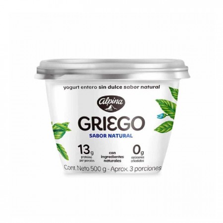 YOGURT ALPINA GRIEGO S/AZUCAR *500G