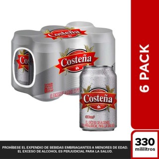 Cerveza SIXPACK COSTENA *330ML