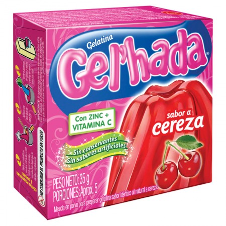 GELATINA GEL"HADA CEREZA *35G
