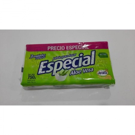 JABON ESPECIAL ALOE VERA *3UND *250G *10