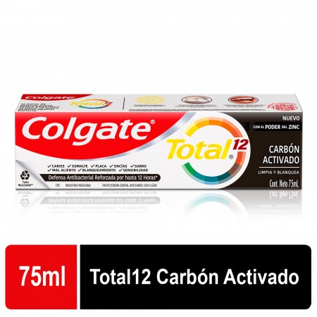 C/D COLGATE TOTAL 12 CARBON ACTIVADO 75M