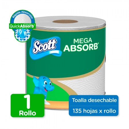 TOALLA COCINA SCOTT MEGA ABSORBENTE *135