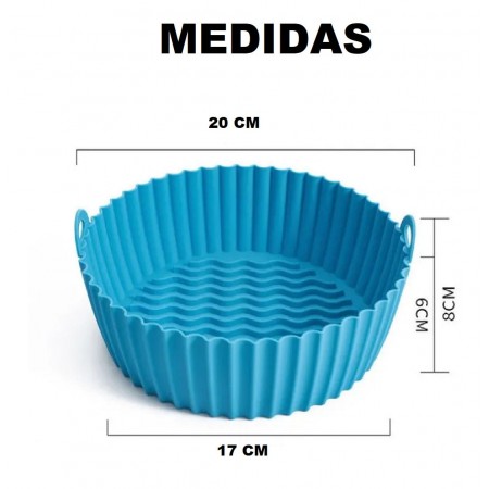 SILICONA PROTECTORA PARA AIR FRIER 20CM