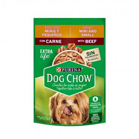 BOCADITO DOG CHOW MINIS PEQUE CARNE *100