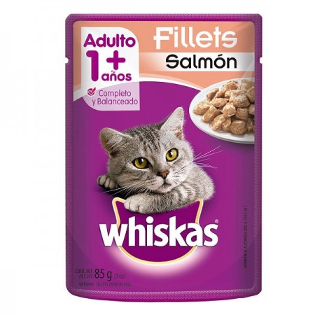 BOCADITO WHISKAS ADULTO SALMON *85G