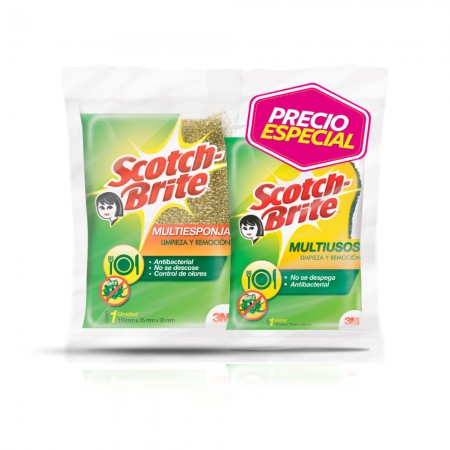 OFT ESPONJA SCOTCH BRITE ORO PLATA+DOBLE