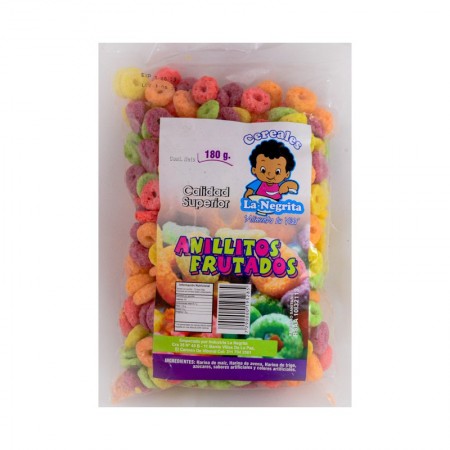 CEREAL LA NEGRITA ANILLOS FRUTALES *180G