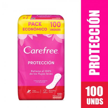 PROTECTORES CAREFREE X100 CON PERFUME|