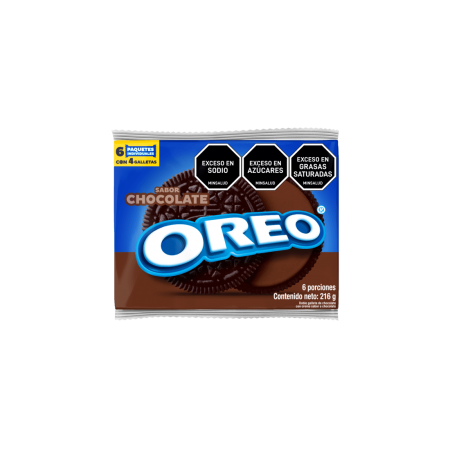 GALLETA OREO CHOCOLATE *6 UNDS *216GRS