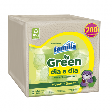 SERVILLETA FAMILIA GREEN *200UNDS
